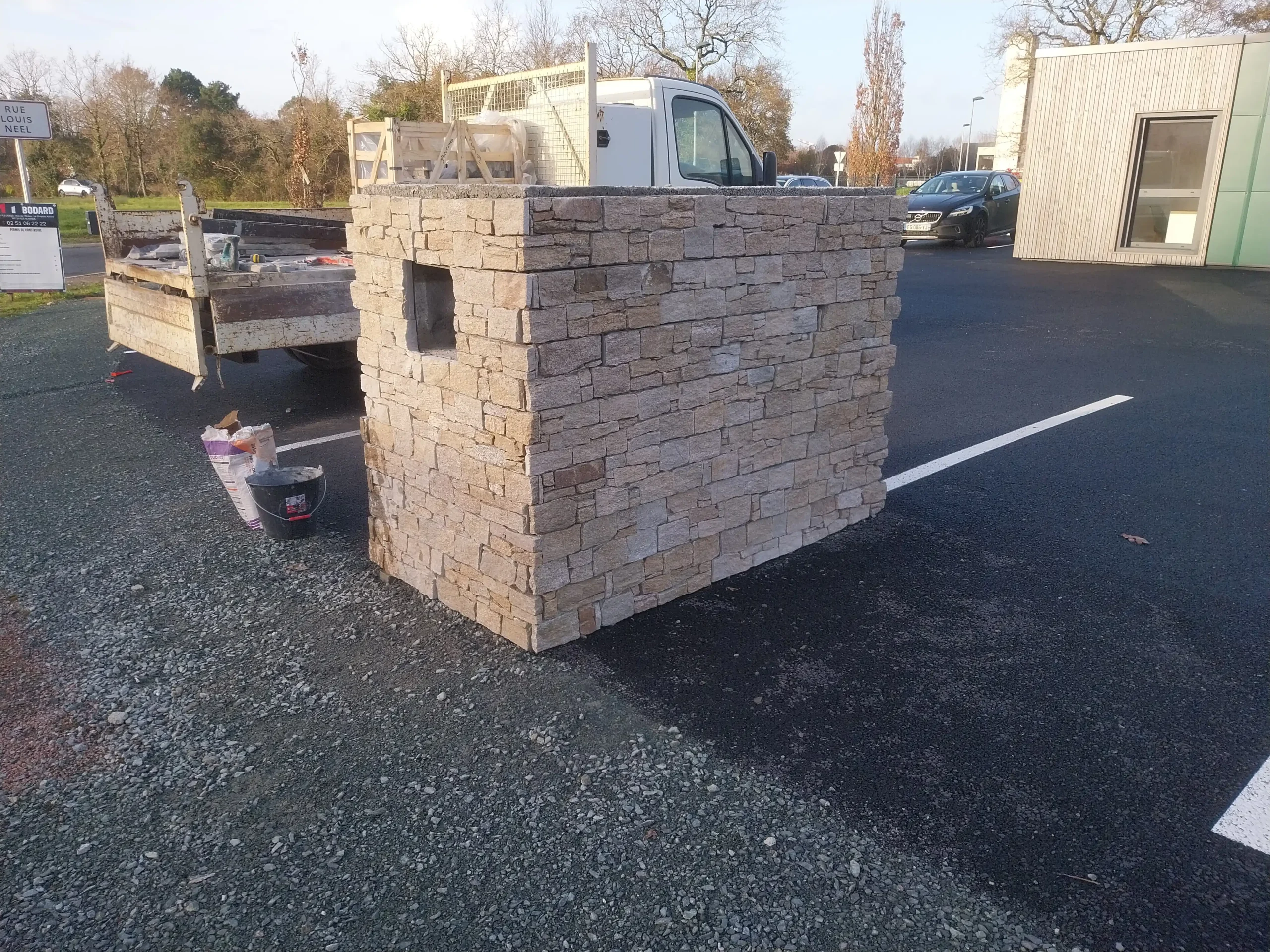 Réalisation parement décoratif, Brochard Renov, maçon à Aizenay