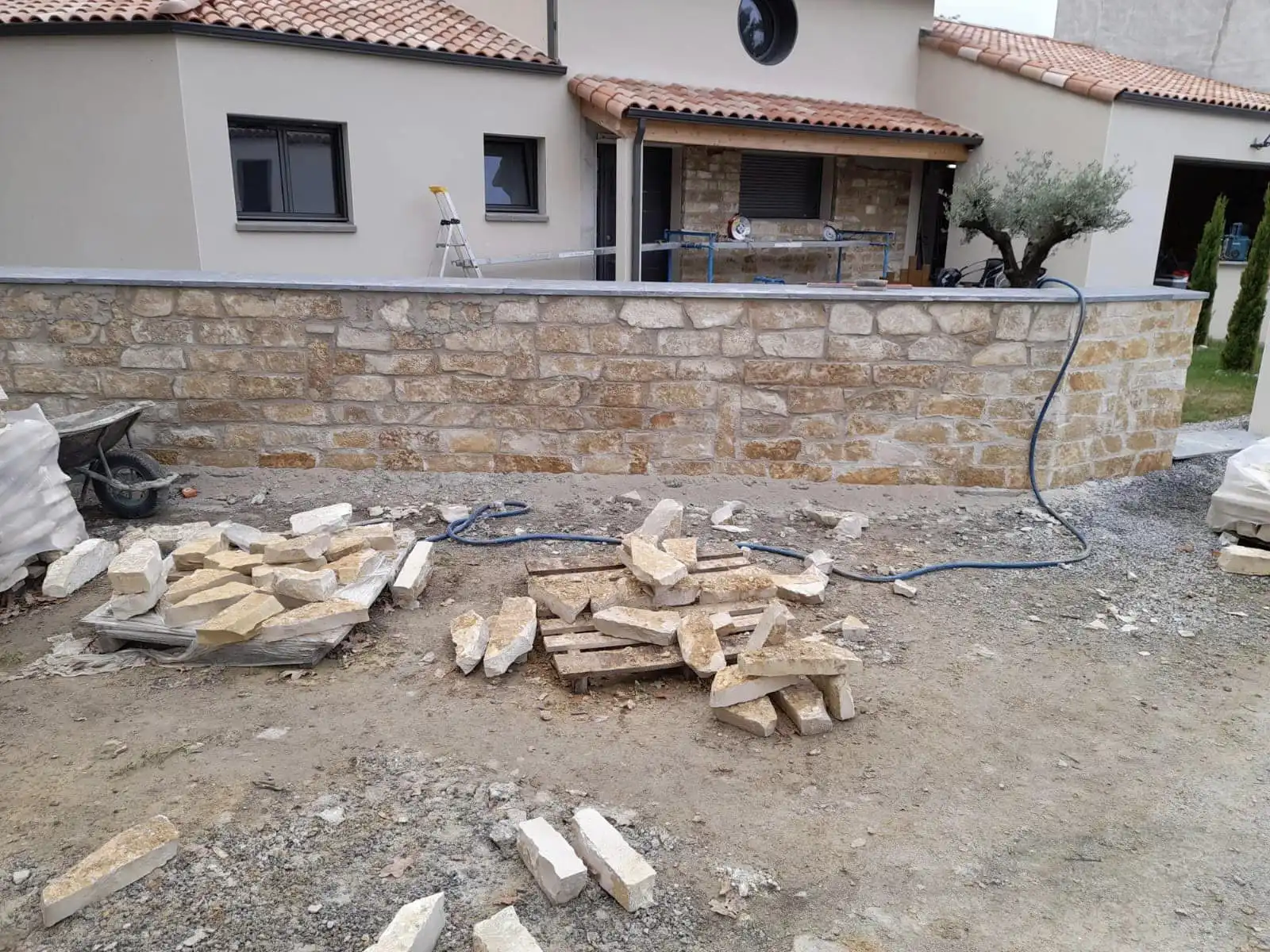 Réalisation parement décoratif, Brochard Renov, maçon à Aizenay